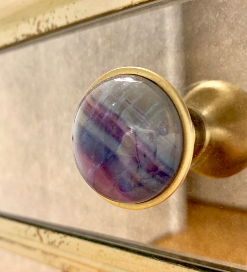 Rainbow Fluorite Knob