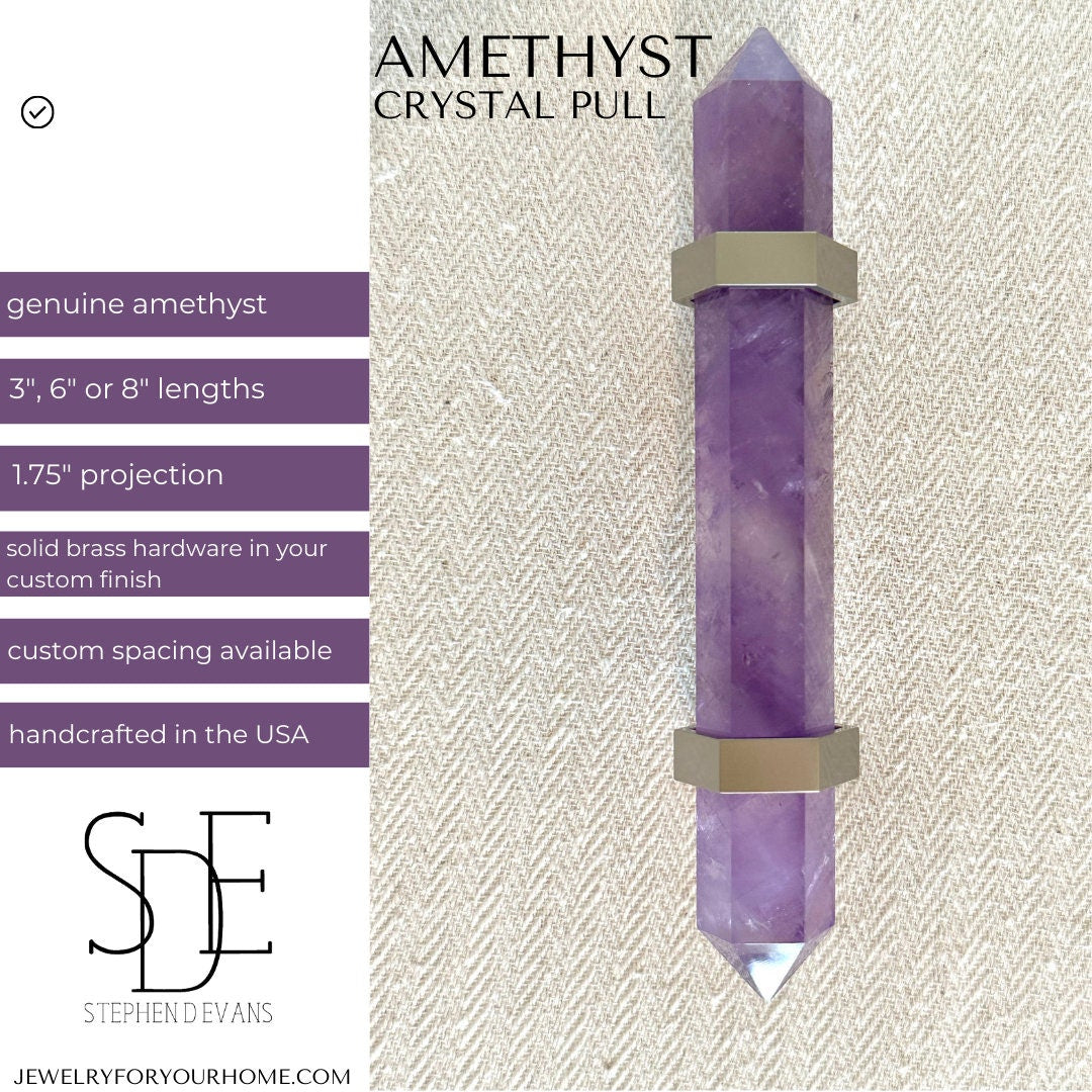 Amethyst Crystal Handle