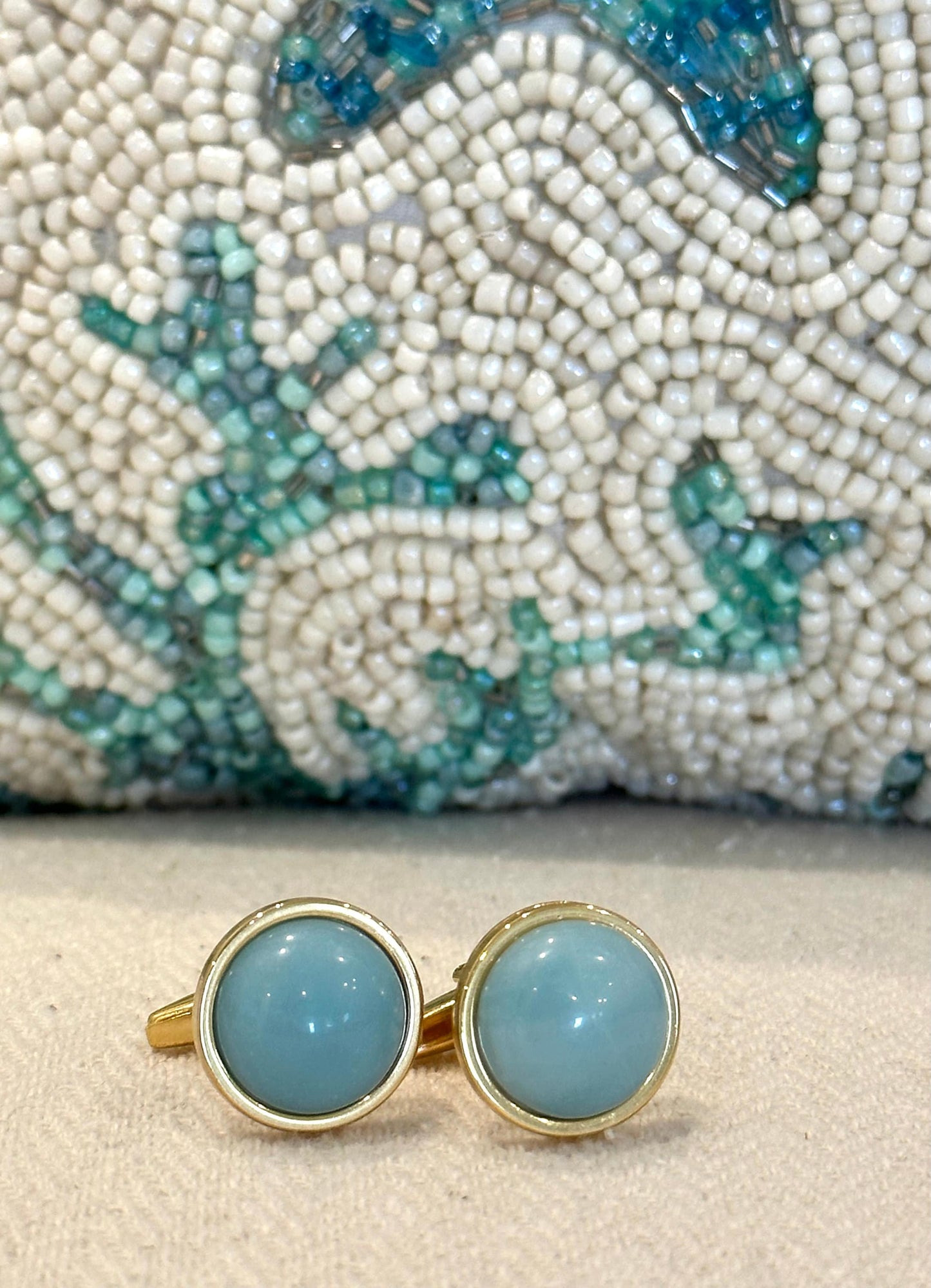 Amazonite Gemstone Cufflinks