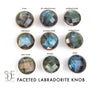 Faceted Labradorite Knob