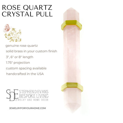 Rose Quartz Crystal Handle