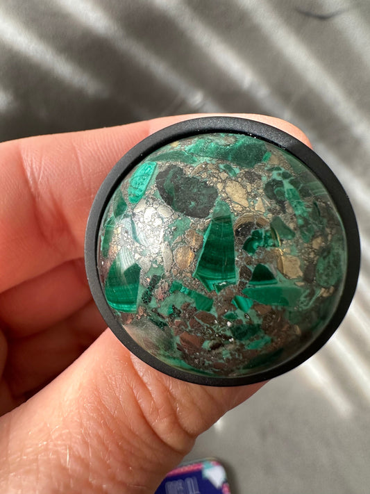Million Dollar Malachite Knob