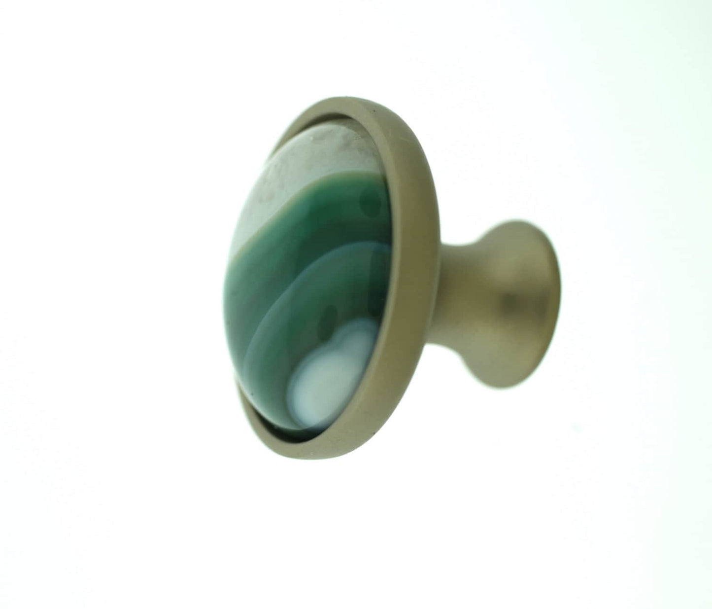 Waterslide Green Druzy Knob