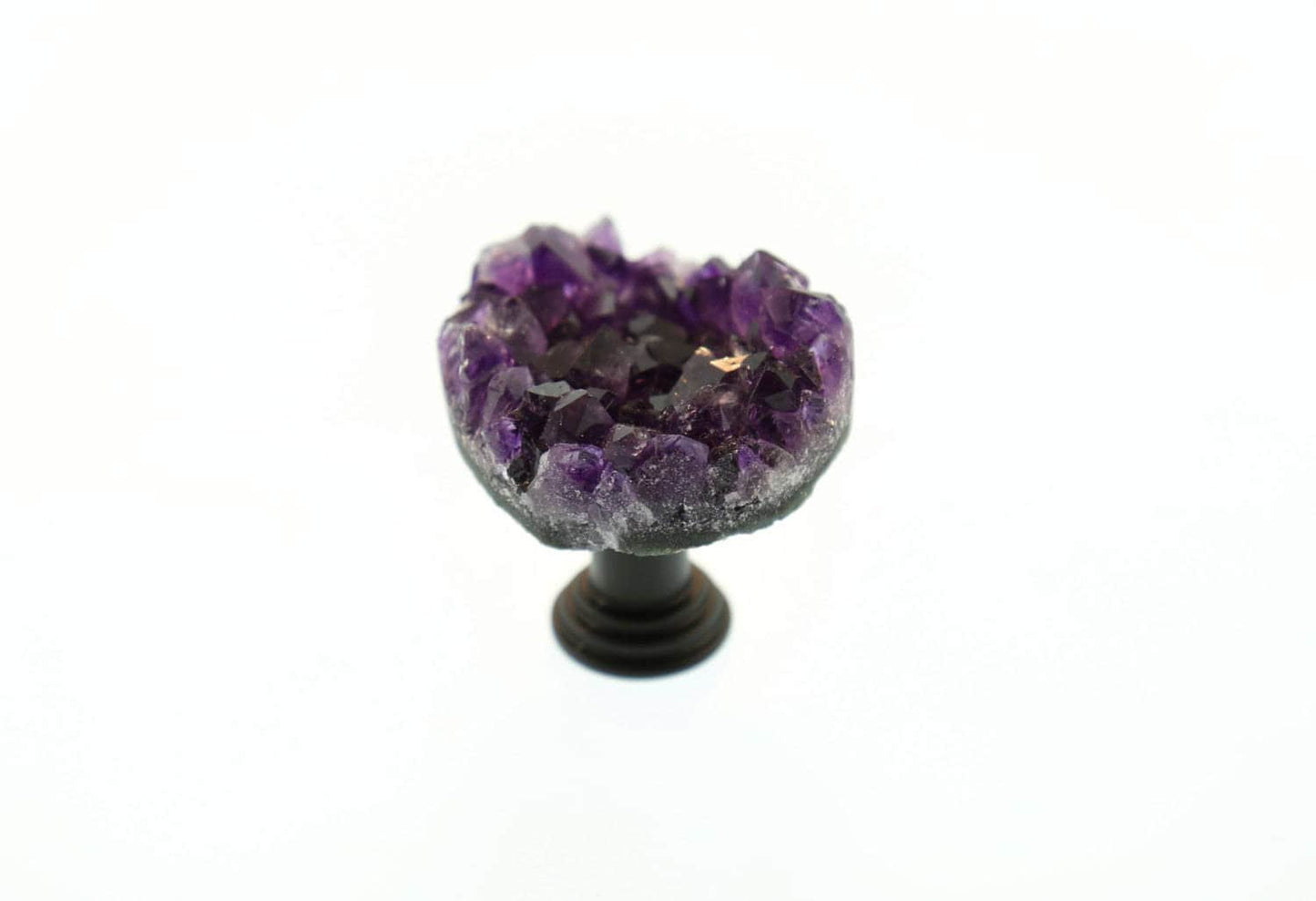 Dark Purple Amethyst Geode Knob