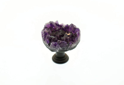 Dark Purple Amethyst Geode Knob