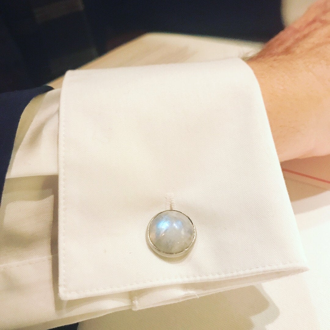 Rainbow Moonstoon Cufflinks