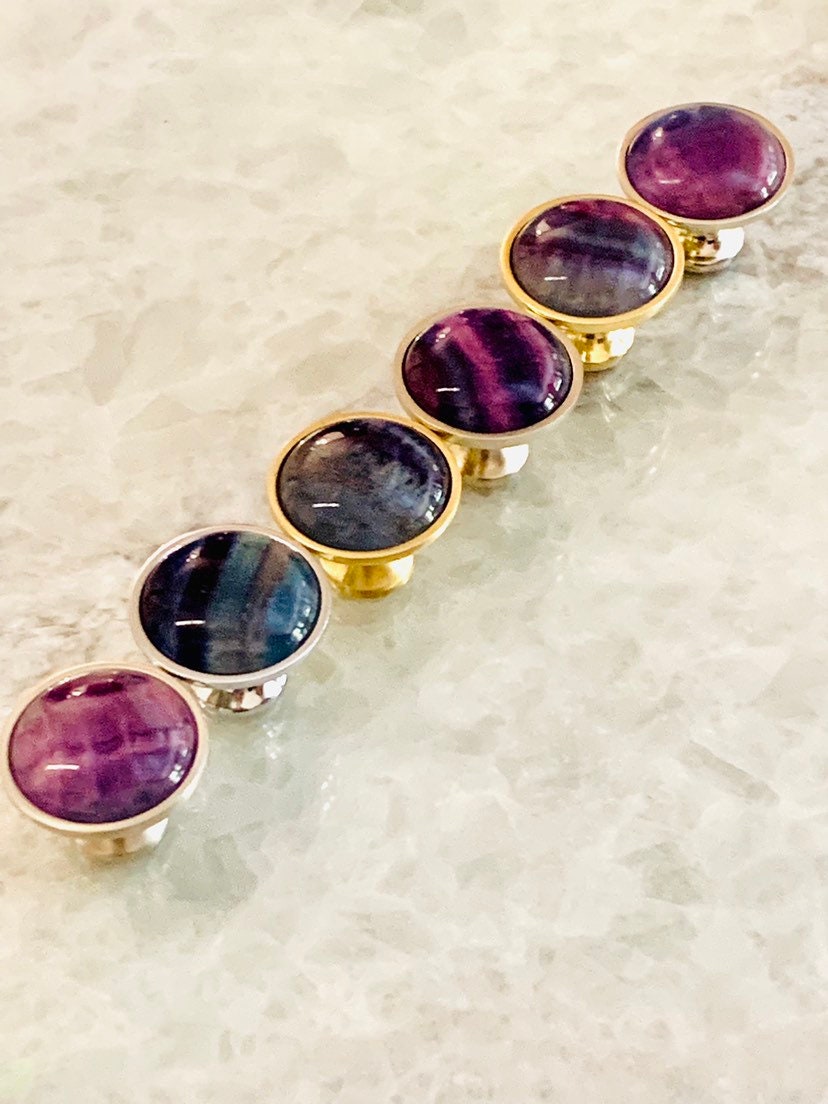 Rainbow Fluorite Knob