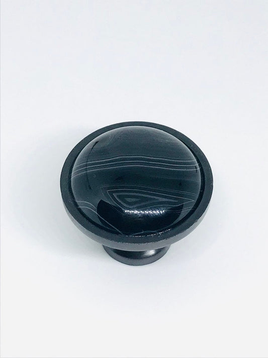 Black Agate Knob