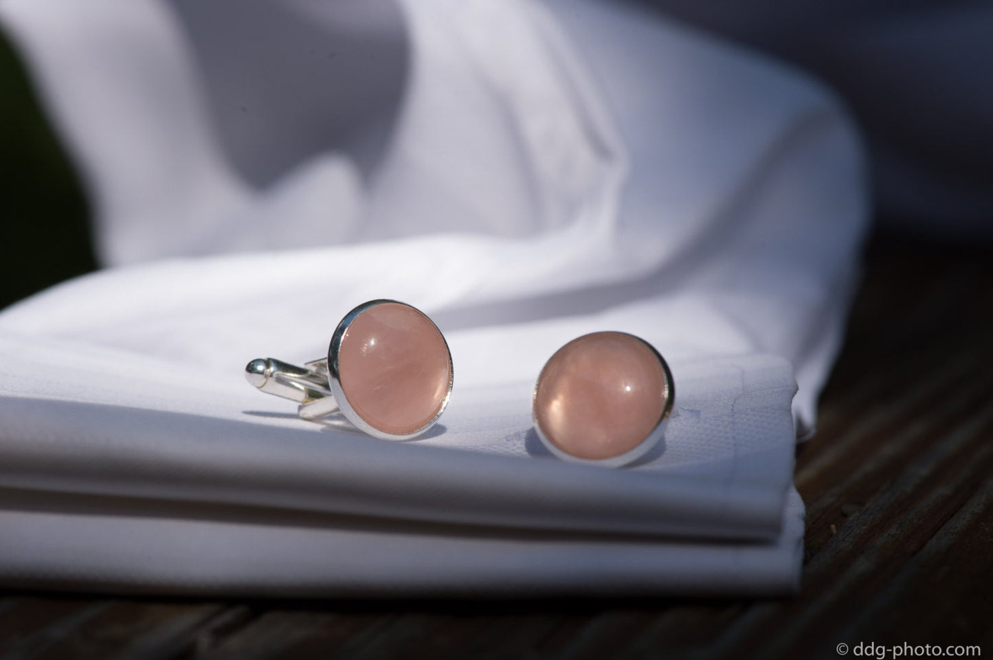 Rose Quartz Cufflinks