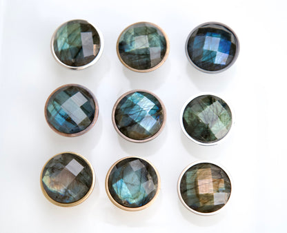 Faceted Labradorite Knob