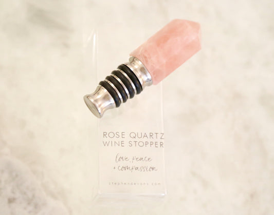 Rose Quartz Wine Stopper