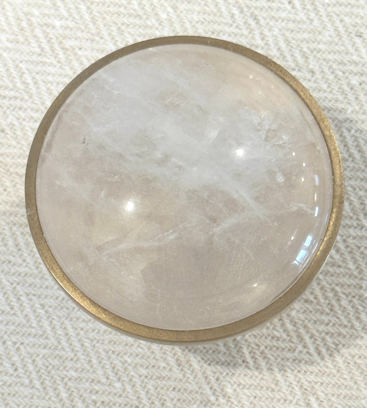 Large Clear Quartz Knob