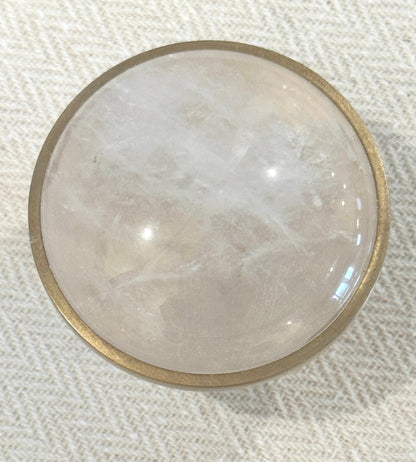 Large Clear Quartz Knob