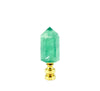 Green Fluorite Crystal Point Lamp Finial