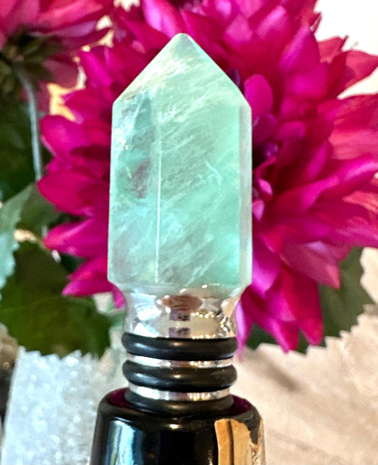 Green Fluorite Wine Stopper