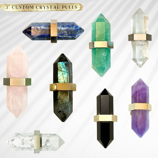 3" Crystal Handles