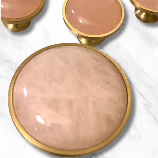 Large Rose Quartz Knob