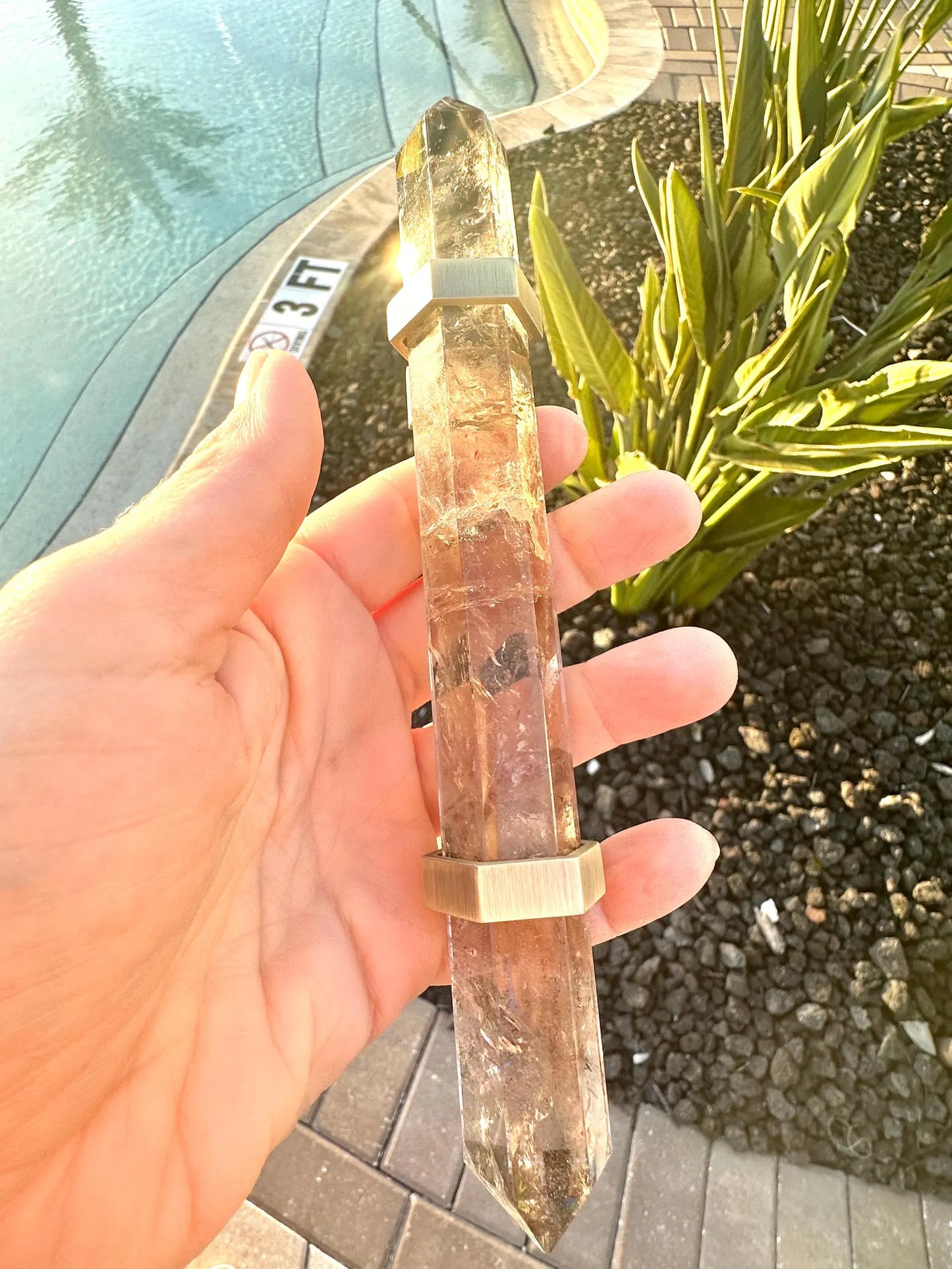 Smoky Quartz Handle