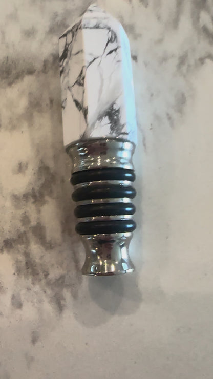 White Marble Wine Stopper