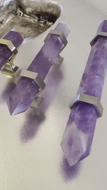 Amethyst Crystal Handle