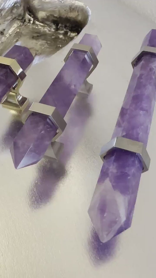Amethyst Crystal Handle