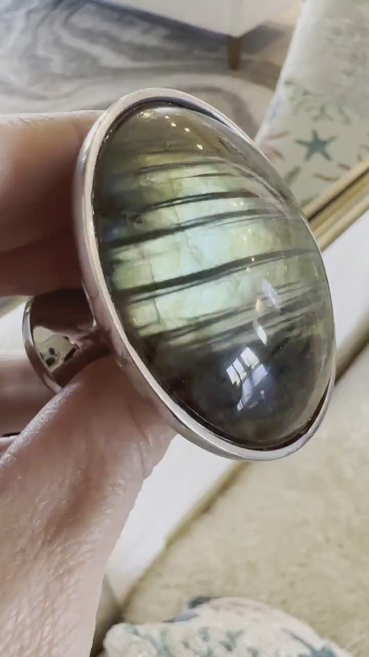 Large Labradorite Knob