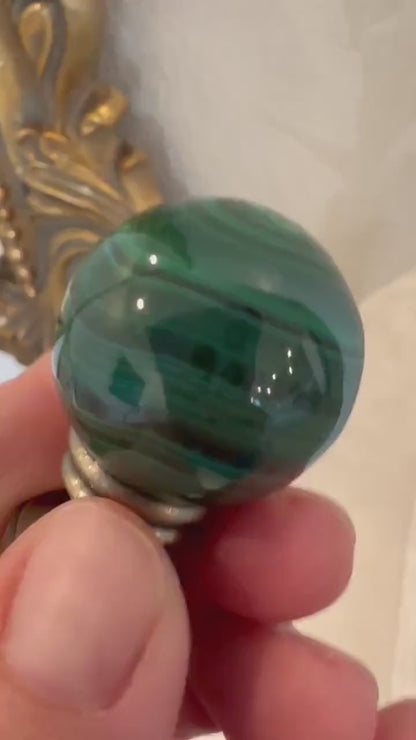 Malachite Lamp Finial