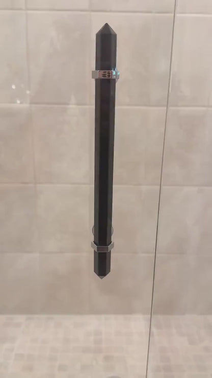 Black Obsidian Shower Door Handle
