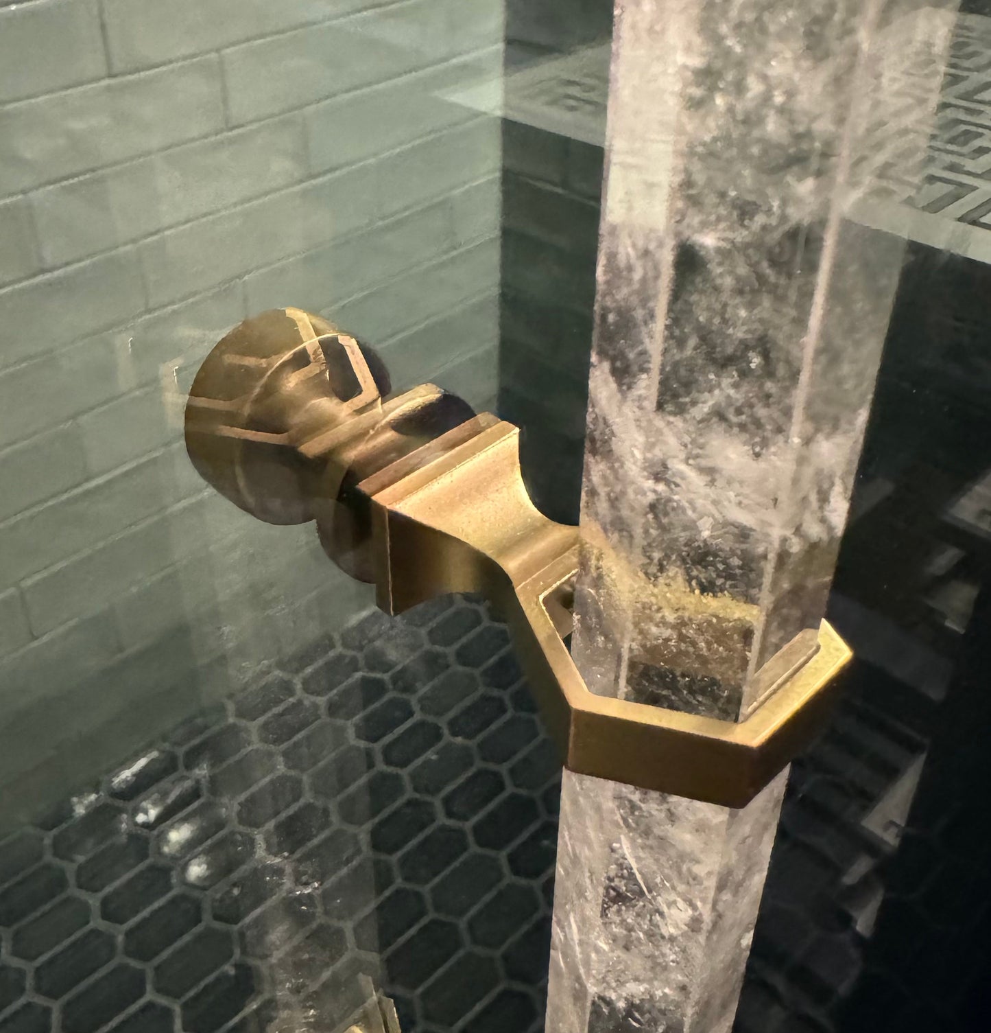 Crystal Handle for Glass Shower Door